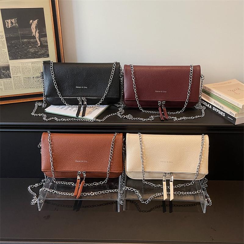Underarm Chain Women'S Small Shoulder Bag Ladies Simple Solid Color Exquisite Women'S Versatile Casual Crossbody Bags Purse