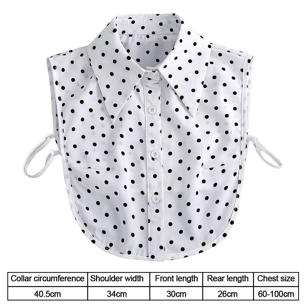 Detachable False Collar White Lapel Half Shirt New Ladies Cape  Women Girls