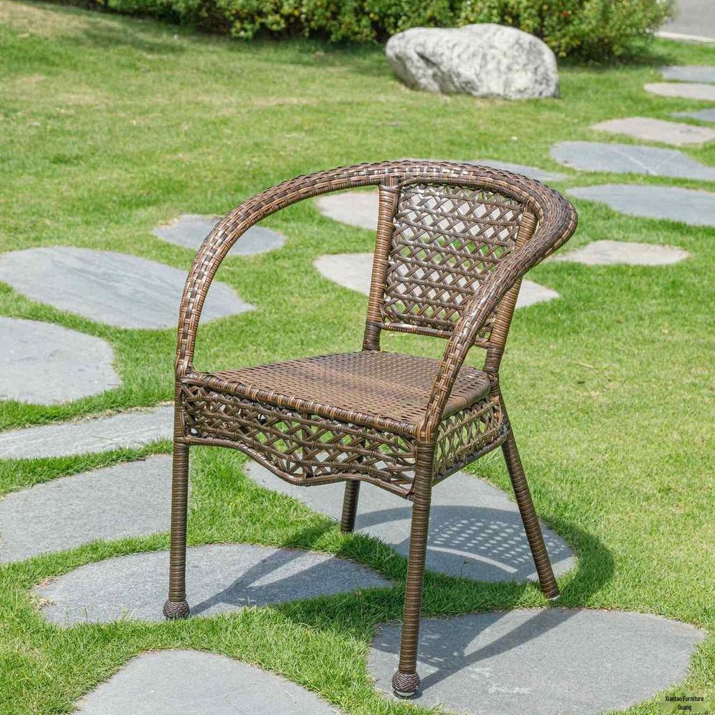 Simple Outdoor Rattan Balcony Table and Chair Set