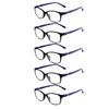 5PCS Men Reading Glasses HD Presbyopic Eyewear Eye Protection Computer Eyeglasses +1.0 To +3.0 Mens  Blue Light Glasses