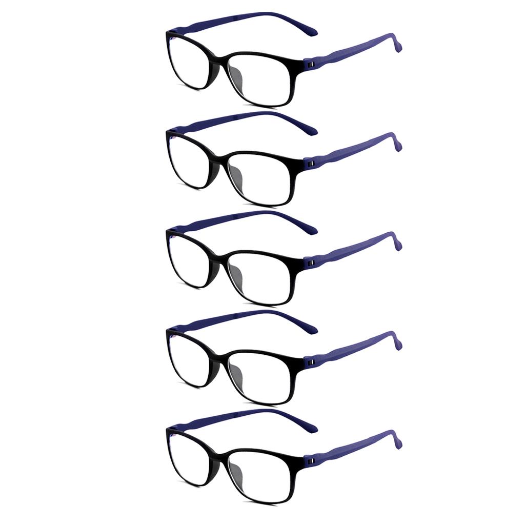 5PCS Men Reading Glasses HD Presbyopic Eyewear Eye Protection Computer Eyeglasses +1.0 To +3.0 Mens  Blue Light Glasses