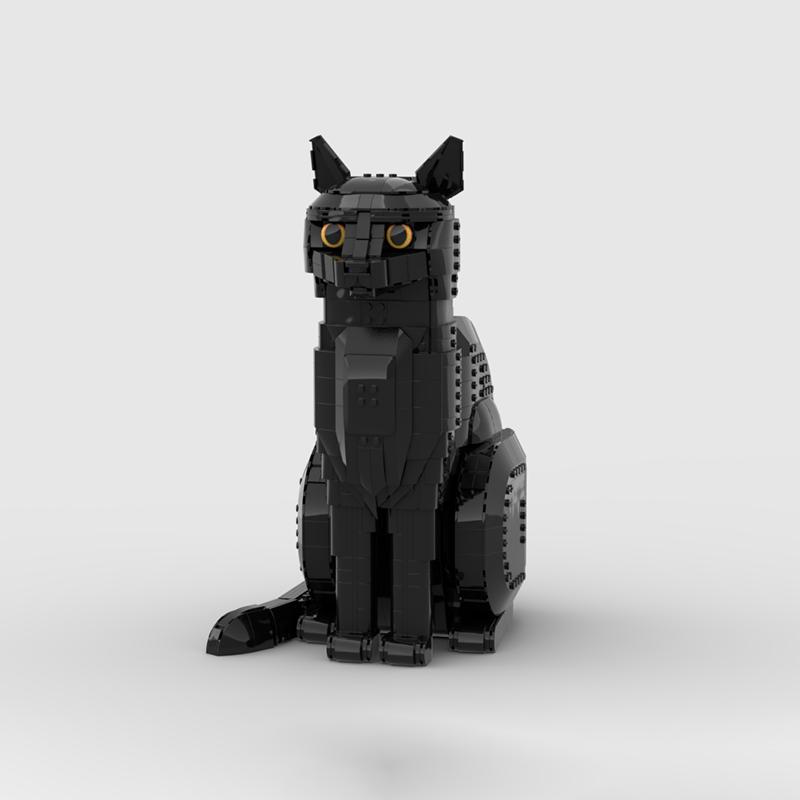2026 New Ideas Orange Cat Tuxedo Cat Animal Model Building Blocks Assemble Cute Cartoon Bricks Puzzle Toys For Children Gifts