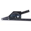 Y5GD Versatile Angles Rule Clear Scale Carbon Steel Protractors Easy To Read Protractors Measuring for Carpentry & Building