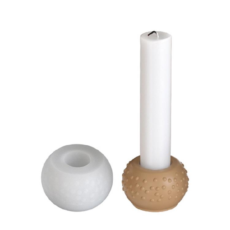 Geometric Dot Silicone Candle Stand Mold For Handmade Resin Candle Trays Jewelry Dishes And Party Decors