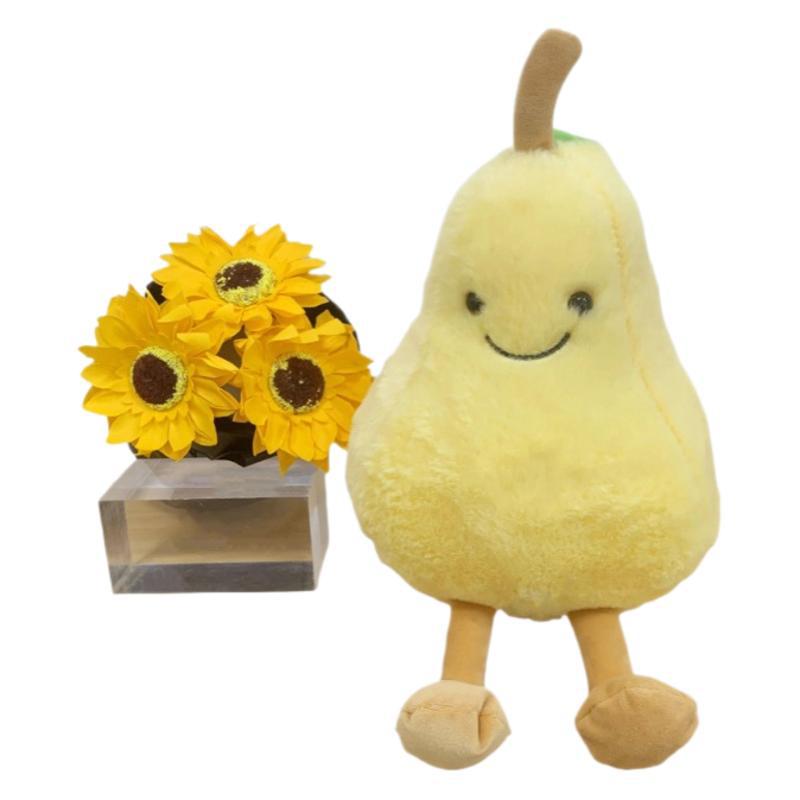

Fruit Pear Plush Doll Toy Claw Machine Stall Decoration Gift about 23cm