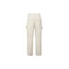 Jordan Solid Color Logo Embroidered Mid-Rise Straight-Leg Casual Pants Men Bottoms Beige FB7306-203