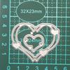 2pc DIY Love Heart Shaped Metal Cutting Dies for DIY Scrapbooking Album Paper Cards Decorative Crafts Embossing Die Cut