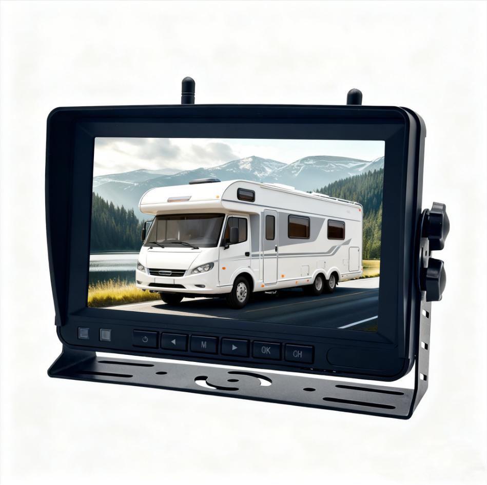7-inch HD Solar Wireless Magnetic Reversing Camera for RVs and Trucks