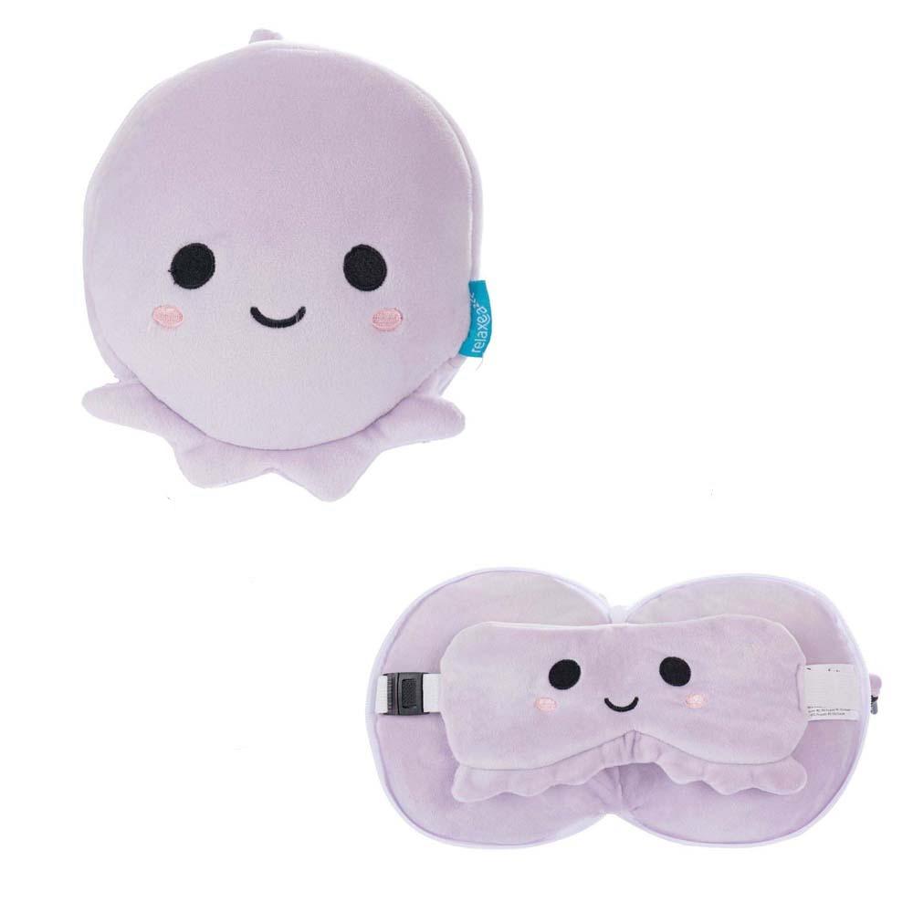

Storage Hook Travel Folding Pillow Portable Foldable Eye Mask Cartoon Eye Mask Pillow Journey Octopus
