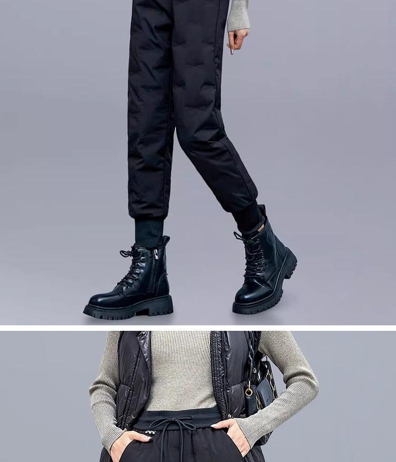 2025 Women's Extreme Cold Goose Down Pants - Winter Cotton Outerwear for -40°C Snow