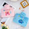 Large Capacity Cartoon Plush Hot Water Bottle with Removable Washable Cover for Stomach and Waist