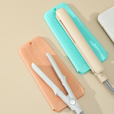 Housse en silicone pour fer à friser, sac de rangement pour fer à lisser, tapis isolant pour fer à friser, pochette résistante à la chaleur