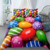 Soft Easter Eggs Print Duvet Cover Happy Easter Cartoon Rabbit Toddler Bedding Sets Twin King Queen Size Microfiber Quilt Cover