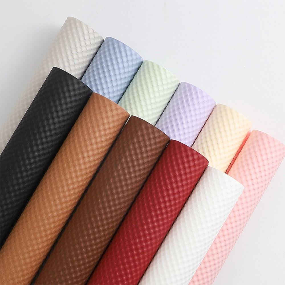10Pcs DIY Craft Embossed Bouquet Wrapper 3D Wave Embossed Flower Packaging Materials Birthday Party