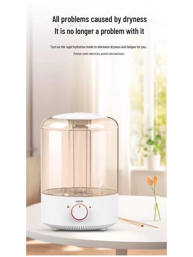 Chigo Silent Humidifier for Bedrooms: Large Capacity, Ideal for Babies, Pregnant Women, and Small Aromatherapy Rooms.