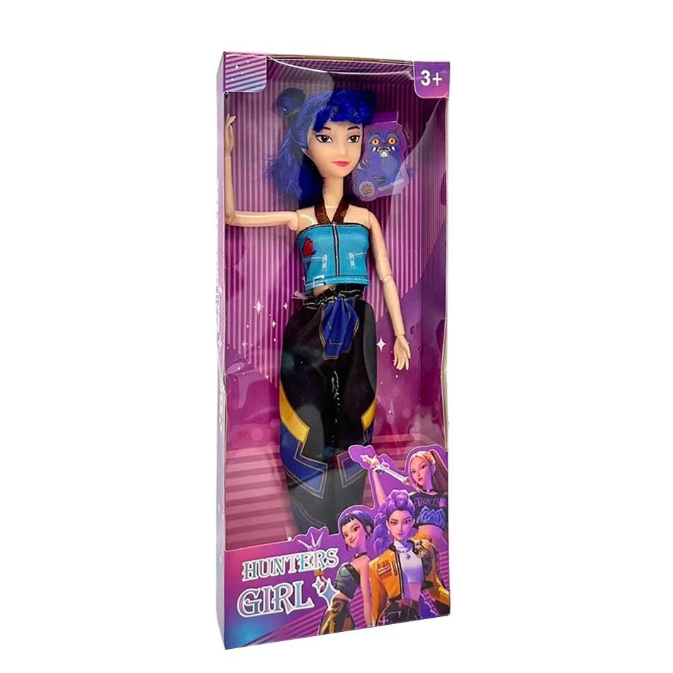 3/Pcs 30cm Anime KPop Demon Hunters Girl Group RUMI MIRA ZOEY Vinyl Doll Figurine Figure Action Pvc Models Toy Ornaments Gift