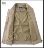 Men's Multi-pocket Water-resistant Bomber Jacket - European & American Style 8809