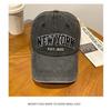 New Embroidered Letters York Baseball Caps Women Spring Fall Wash Shade Vintage