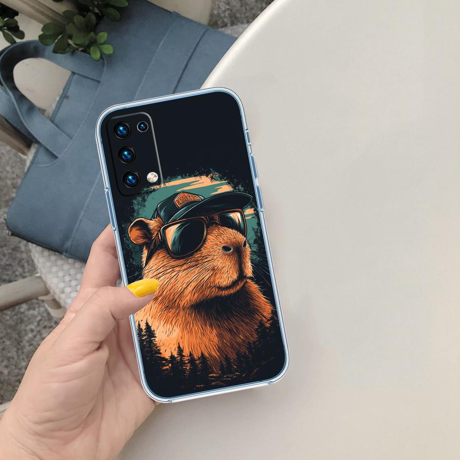 

LO19 Cartoon Capybara Phone Case for Motorola Moto Edge 20 30 40 50 S30 Fusion Ultra Pro Neo Lite + G200 G23 Motorola Edge 40 Pro