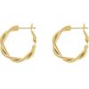 Women Fashion Geometric C Shaped Circle Hoop Earrings Minimalist Jewelry