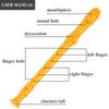 Jasenna Soprano Recorder, 8-Hole C Key, for Elementary School Students and Beginners, Includes Cleaning Stick, Fingering Chart, and Leather Storage