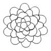 A34R 1 Piece Wire Flower Arranging Tool- Flower Frog, Black Metal Bendable Flower Grid 4Inch