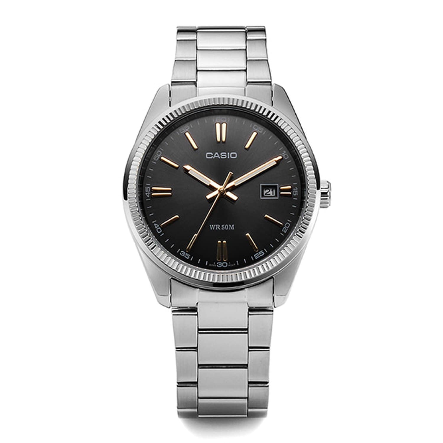 [Casio] MTP-1302D-1A2VDF (MTP-1302D-1A2) Аналоговые мужские металлические часы Suneung для студентов