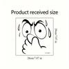 Funny Toilet Lid Sticker - Self-Adhesive Bathroom Decor With Expressive Face,No Residue Removable Toilet Cover, For Decor