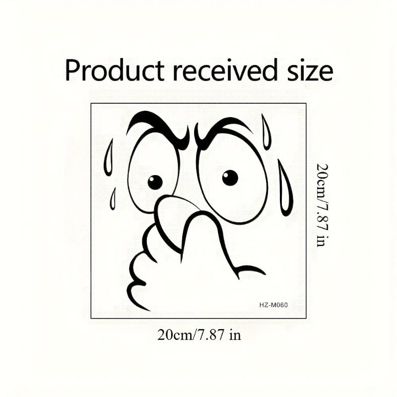 Funny Toilet Lid Sticker - Self-Adhesive Bathroom Decor With Expressive Face,No Residue Removable Toilet Cover, For Decor