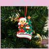 Adorable Snowman Lantern Christmas Tree Hanging Decoration With Personalizable Name Tags