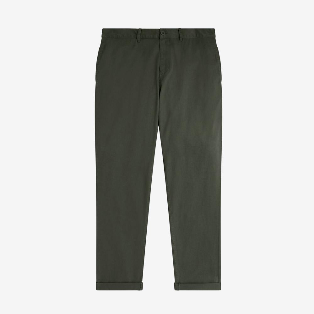 FRED PERRY [Sharp] Semi-Tapered Fit Trousers - Laurel Green Afpm2539130-X21