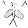 2 Pieces Motorcycle Rear View Mirrors High Replace Accessories