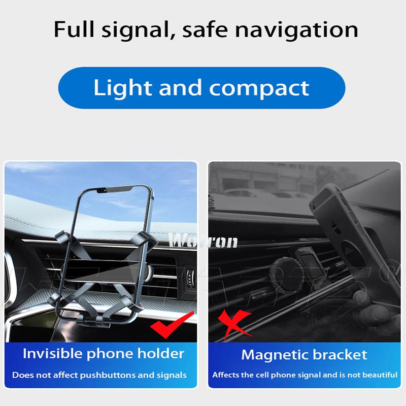 Car Phone Holder GPS Navigation For Porsche Cayenne 9PA 9YB 2010-2017 Adjustable Rotating Phone Holder Base Interior Accessories