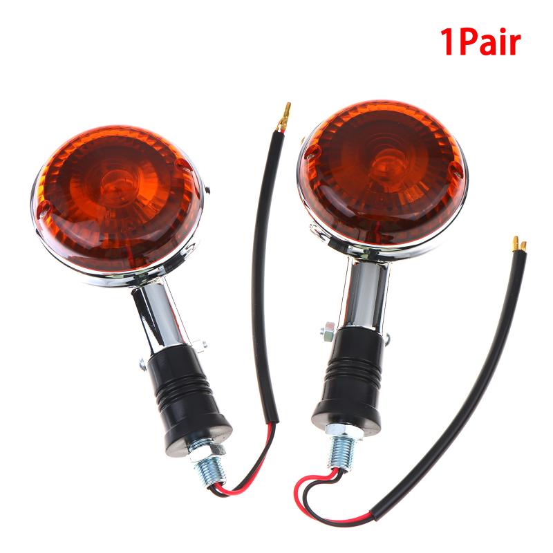 1 Pair Cost-effective Motorcycle Turn Signal Indicator Light Durable Bright Lamp for XV250 XV400 Motorbike Accessory