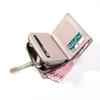 2025 New Fashion Short Wallet Women's Zipper Buckle Large Capacity Wallet Multi-card Change Bag Clutch