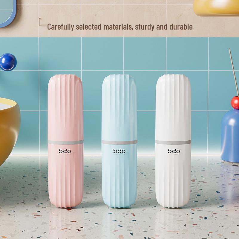 Portable Travel Toothbrush & Mouthwash Cup Set