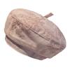 Style Mesh Beret Hat With Embroidery And Flower Pattern For Summer Fashion