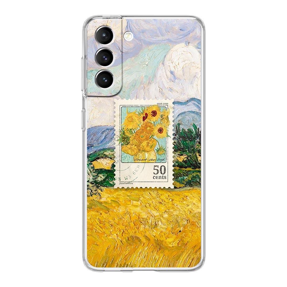 Starry Sky Van Gogh Art Phone Case For Samsung Galaxy S24 S23 S22 S20 Ultra S21 FE 5G S10 S9 Plus S10E S8 Silicone Clear Cover