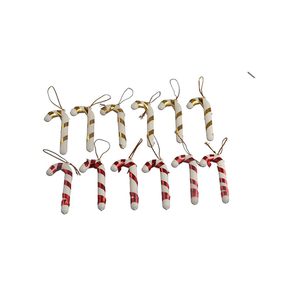 Hanging Decoration Holiday Decoration Candy Wand Christmas Pendant Decorative Crutch Candy Crutch