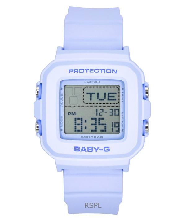 

Женские кварцевые часы Casio Baby-G Plus с цифровым дисплеем, ремешком из смолы, водонепроницаемостью 100 м, модель BGD-10KH-2B, с особым держателем синий