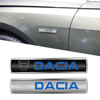 Insignia Metálica 3D para Coche Pegatina de Insignia para Ventana Lateral de Carrocería para Dacia Duster Logan 3 Mcv Sandero MK2 Stepway Lodgy Jogger Spring
