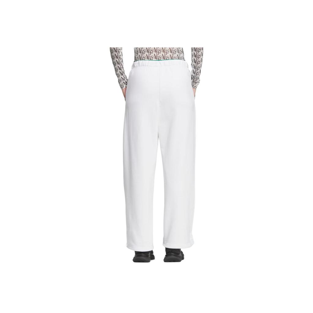 adidas Verbiage Pt1 Graphic Logo Drawstring Knit Track Pants Women Bottoms White JD3471