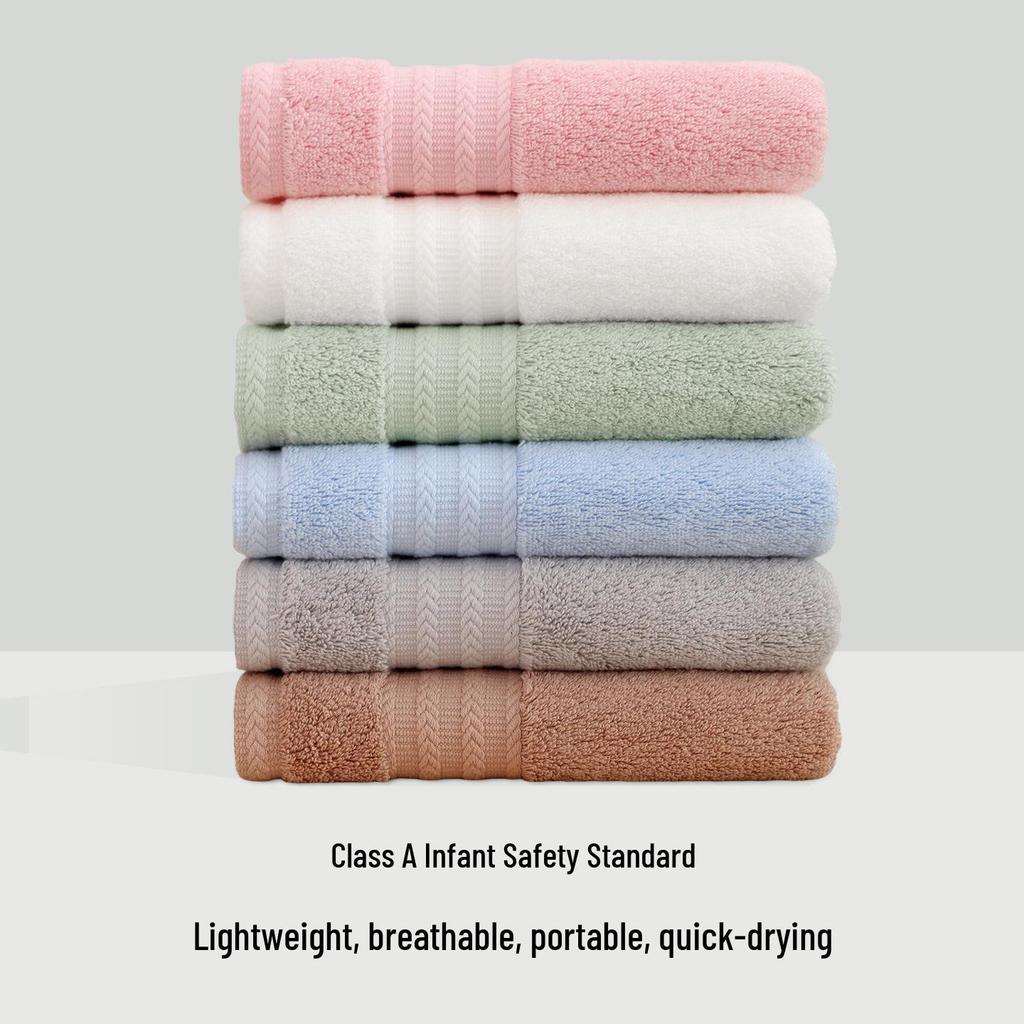 Park Hee Long-Staple Cotton Face Towel: Absorbent, Thickened, Non-Shedding, All-Cotton Washcloth.