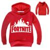 Kids Sleeve Long Hoodie Coat Boys Girls Game Fortnite Printed Sweater Hooded