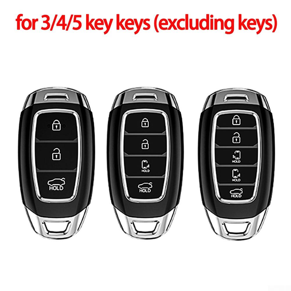 Black Transparent Key Fob Case Cover Elantra Palisade
