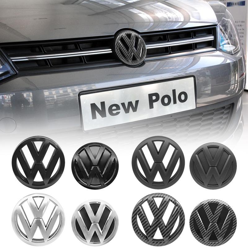 Pentru VOLKSWAGEN VW 2 Bucăți Embleme Auto Grilă Față Sticker Capac Portbagaj Spate Insigne Decaluri Accesorii Pentru Volkswagen Polo 2011 2012 201