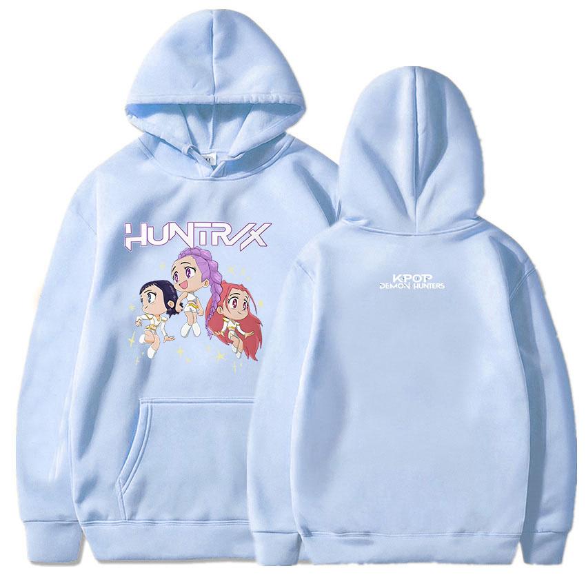 KPop Demon Hunters As Seen On Huntrix World Tour Comfort Colors Hoodies 2025 Movie Graphic Printing Sweatshirts Women Sudaderas