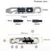 Mini Multifunctional Pry Bar Keychain Shape Outdoor Multifunctional Screwdriver  Bike Repair Tools