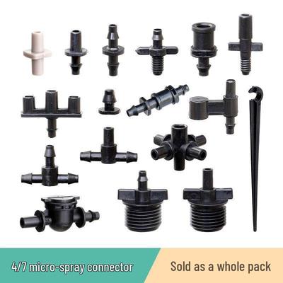 Capillary Connector for Greenhouse Irrigation: Double/Single Hook Anti-Drip End Cap Micro Sprinkler Accessory