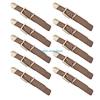 B0KB 10 Pcs Sew-On Toggles Closures Sewing Accessories PU Leather Clasp Fasteners for Coat Knitwear